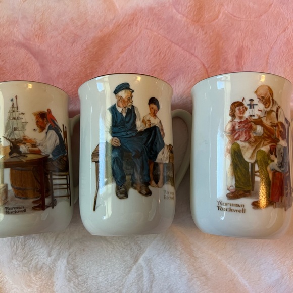 πHost PickπNEW & UNUSED Vintage Normal Rockwell Cups - Picture 1 of 9